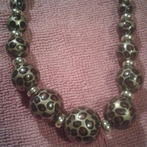 Leopard print necklace